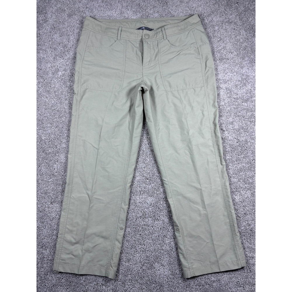 The North Face Womens Convertible Hiking Pants Size‎ 10 Regular Khaki Outdoor